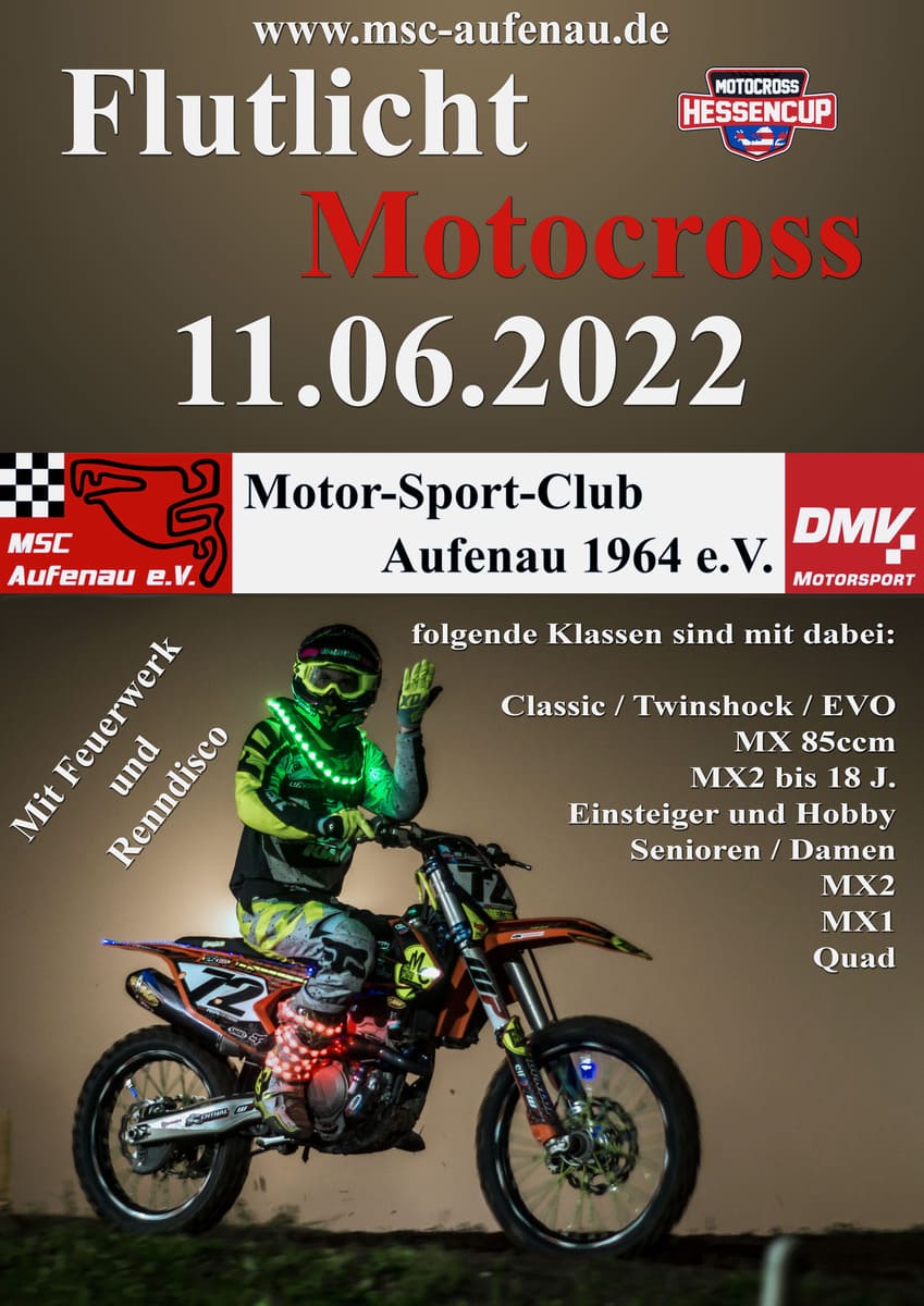 Flutlicht Motocross 2022 MSC Aufenau