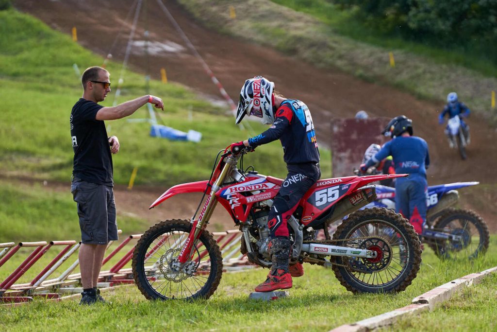 Kim Irmgartz beim Start in Aufenau